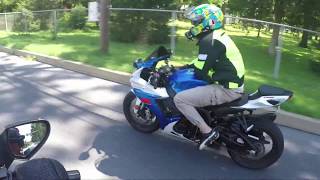 WHY BUY a 750 vs 1000cc GSXR [upl. by Charmane914]