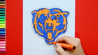 How to draw the Chicago Bears Logo NFL Team [upl. by Yi]