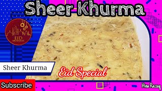 Traditional Sheer Khurma with Zaffran recipe  Eid Special  Eid Mubarak [upl. by Aiselad]