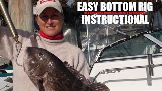 BLACKFISH TAUTOG HOW TO MAKE THE PERFECT RIG amp SOME BIG BLACKFISH CAUGHT ON VIDEO [upl. by Okoyik]