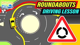 FULL DRIVING LESSON IN ROUNDABOUTS [upl. by Moffat]