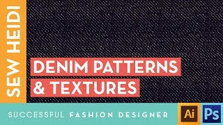 Textile Design Tutorial in Illustrator Denim Textures [upl. by Mamie]