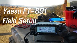 Yaesu FT891 Basic Field Setup [upl. by Elisabetta714]