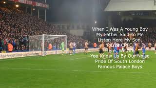 BEST 6 Crystal Palace CHANTS EVER With Lyrics [upl. by Borchert]