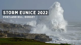 Storm Eunice in Weymouth and Portland Bill Dorset [upl. by Assile]