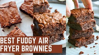 Air Fryer Brownies from Scratch  Fudgy Brownies without Oven [upl. by Astraea]