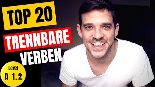 TOP 20 Trennbare Verben  Most important German separable verbs  YourGermanTeacher [upl. by Nyleuqaj1]