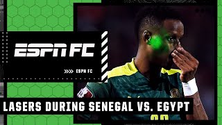 LASERS Senegal vs Egypt controversy  ESPN FC [upl. by Leesen]