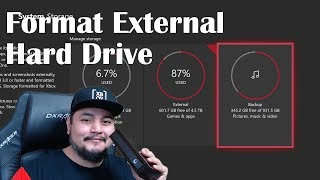 How to Format your External Hard Drive for Xbox One [upl. by Sofko]