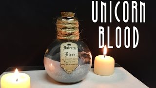 Unicorn Blood  Harry Potter Potions  DIY Potion Bottle  Halloween Prop  Harry Potter Inspired [upl. by Feerahs]