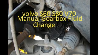 volvo S60 S80 V70 manual Transmission fluid change [upl. by Lavotsirc]