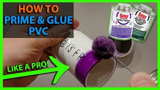 How To Prime amp Glue PVC Pipe like a Master Plumber [upl. by Brittani]