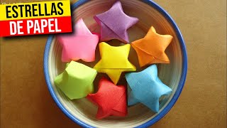 🌟 COMO hacer ESTRELLITAS DE PAPEL🌟HaunterMake [upl. by Ahseneuq]