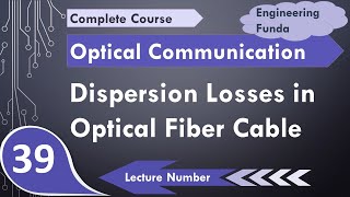 Dispersion Losses in Optical Fiber  Intramodal amp Intermodal Dispersion  Material Dispersion [upl. by Konikow]