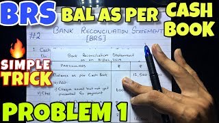 2 Bank Reconciliation Statement  Problem 1 By Saheb Academy  Class 11 [upl. by Helaina801]