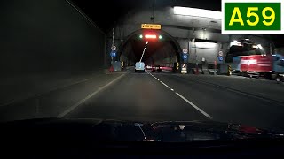 A59  Kingsway Tunnel Wallasey Tunnel  Liverpool to Wallasey [upl. by Breskin706]