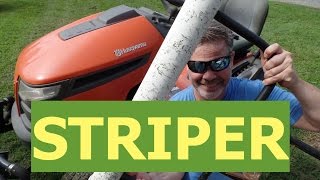 DIY Lawn Striper For Riding Mowers [upl. by Atiugram872]