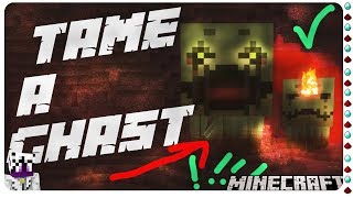 How to Tame amp Ride a Ghast in Minecraft [upl. by Llen42]