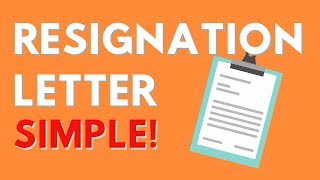 How to Write a Good Resignation Letter [upl. by Peskoff]