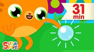 Pop The Bubbles   More Kids Songs  Super Simple Songs [upl. by Elynad]