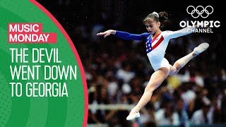 Dominique Moceanus Floor Routine with Devil Went Down to Georgia  Music Monday [upl. by Ellenwahs]