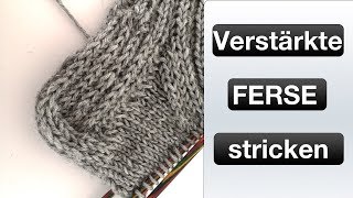 Verstärkte Ferse stricken [upl. by Gavrilla]