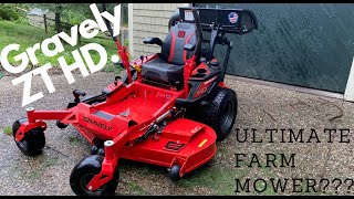 Gravely ZT HD 60quot Kawasaki The ULTIMATE mower for the FARM Were putting it to the test [upl. by Suivatco804]