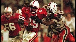 1995 Orange Bowl 1 Nebraska vs 3 Miami No Huddle [upl. by Kramal281]