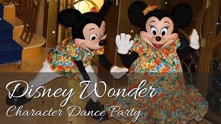 Character Dance Party  Disney Wonder to Alaska  Disney Cruise Line [upl. by Kinsman]