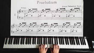 Bach  Prelude in C Major  Piano Tutorial [upl. by Ahsinyd460]