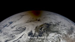 An EPIC View of the Moon’s Shadow During the June 10 Solar Eclipse [upl. by Bergeron]