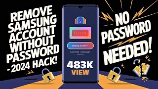 HOW TO REMOVE SAMSUNG ACCOUNT WITHOUT PASSWORD  2024 [upl. by Cis]