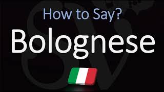 How to Pronounce Bolognese Sauce CORRECTLY English Italian Pronunciation [upl. by Aissatsana]