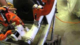 Ridgid 1822I 18quot to 2quot Pipe amp Bolt Threader Threading Machine [upl. by Pru]