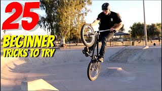 25 BEGINNER BMX TRICKS [upl. by Towrey]