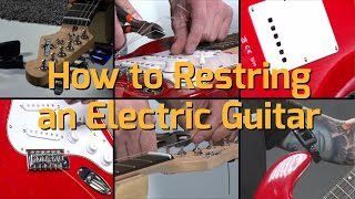 How To Restring An Electric Guitar [upl. by Eelac]