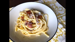 How to Make Real Spaghetti Carbonara  Christine Cushing [upl. by Koral480]