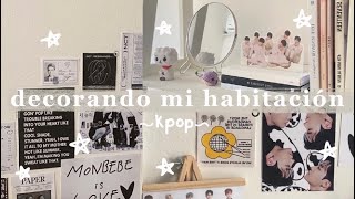 decorando mi habitación kpop [upl. by Perrins]