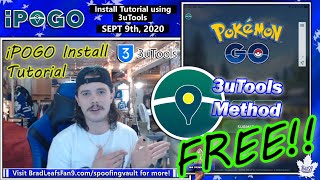 iPOGO Install Tutorial  3uTools Method  Free Spoofing in 2020 [upl. by Adnale]