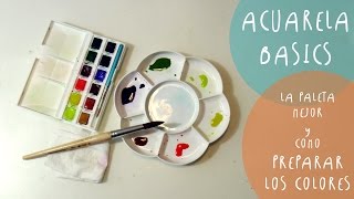 Tutorial ACUARELAS como preparar los colores y las PALETAS mejores by ART Tv [upl. by Ikoek]