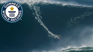 Largest wave surfed  Guinness World Records [upl. by Jenelle13]