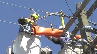 Cambio seccionador a cuchilla  132 kV Trabajos con Tensión [upl. by Leahcimnaj]