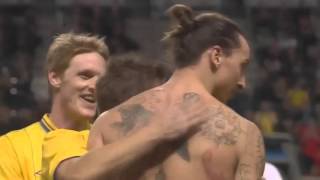 Sweden Vs England 4 2 Zlatan Ibrahimovic Unbelievable Bicycle Goal with Stan Collymore commentary [upl. by Doner]