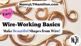 Wire Working Basics How to create beautiful shapes from wire [upl. by Gokey]