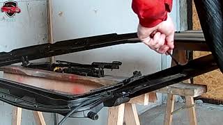 BMW sunroof repair complete sunroof mechanism replacement BMW X5 E70 [upl. by Eniksre]