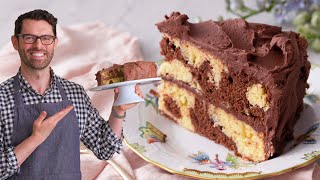 Easy Marble Cake Recipe  Preppy Kitchen [upl. by Tades]