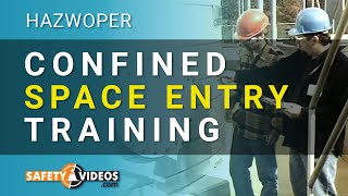 HAZWOPER Confined Space Entry Training from SafetyVideoscom [upl. by Saoj486]