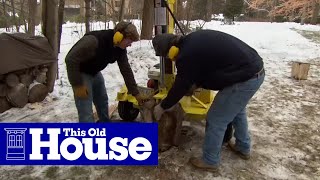 How to Split Logs for Firewood  This Old House [upl. by Cilka614]