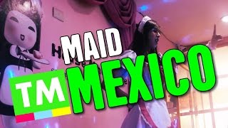 INSIDE a Japanese MAID Café  Mexico City [upl. by Ronnoc]