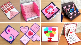 How to make Valentines day cardHandmade Valentines CardValentines day card makingValentine card [upl. by Marya]